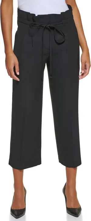 DKNY Women's Misses Paperbag Waist Pant