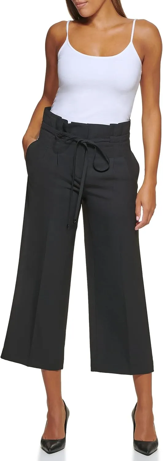 DKNY Women's Misses Paperbag Waist Pant