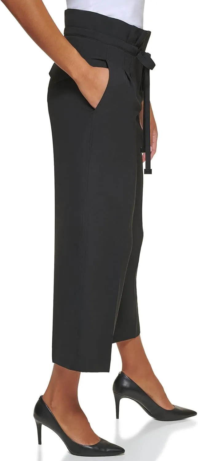 DKNY Women's Misses Paperbag Waist Pant
