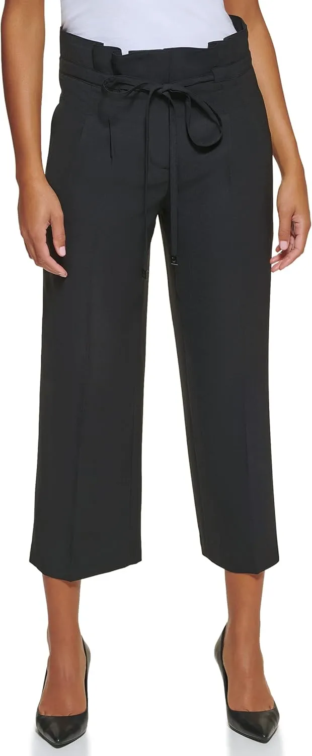 DKNY Women's Misses Paperbag Waist Pant
