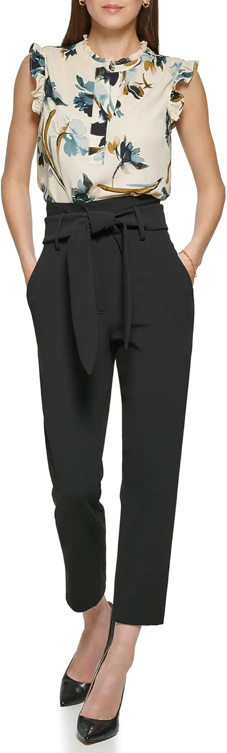 DKNY Women's Paperbag Waist Pant
