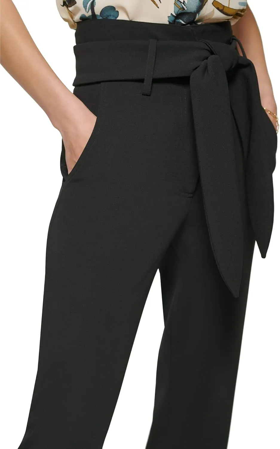 DKNY Women's Paperbag Waist Pant