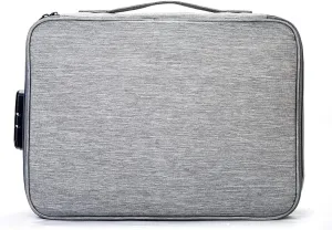 Document Holder with Zipper, Document Bag Large, Document Organizer Bag, Archive Boxes, Storage Pouch, Credential Bag, Diploma Storage Important Document, File Pocket, Home Office Travel Safe Bag(Gray