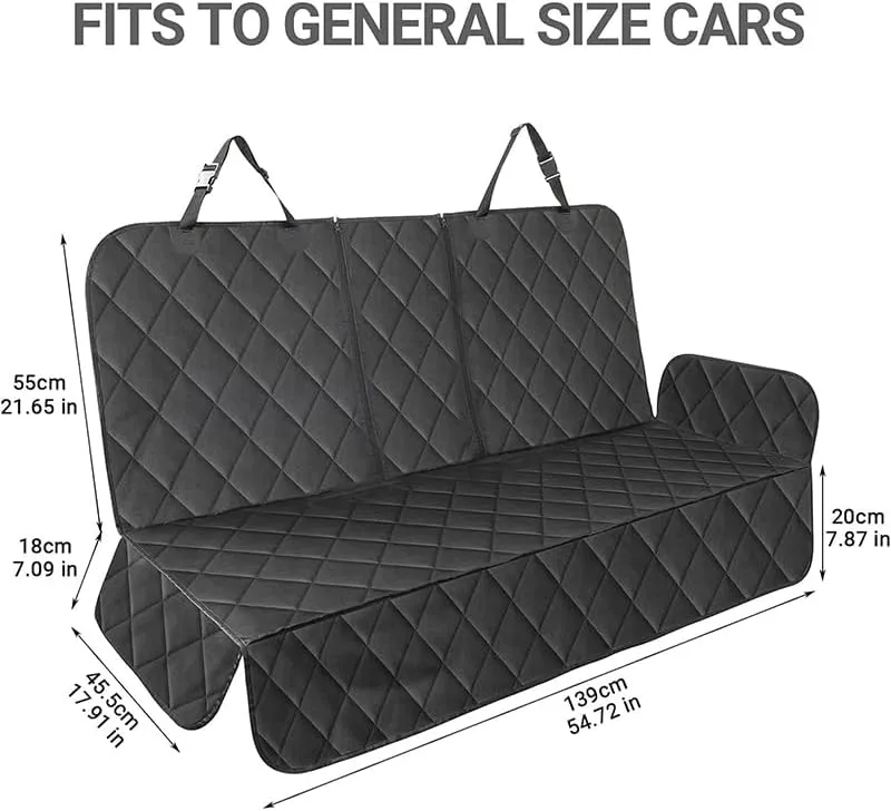 Dog Car Seat Cover for Mazda Biante, Dog Car Seat Cover for Back Seat Nonslip Waterproof Back Seat Pet Cover Dog Hammock for Car with Side Flap,C