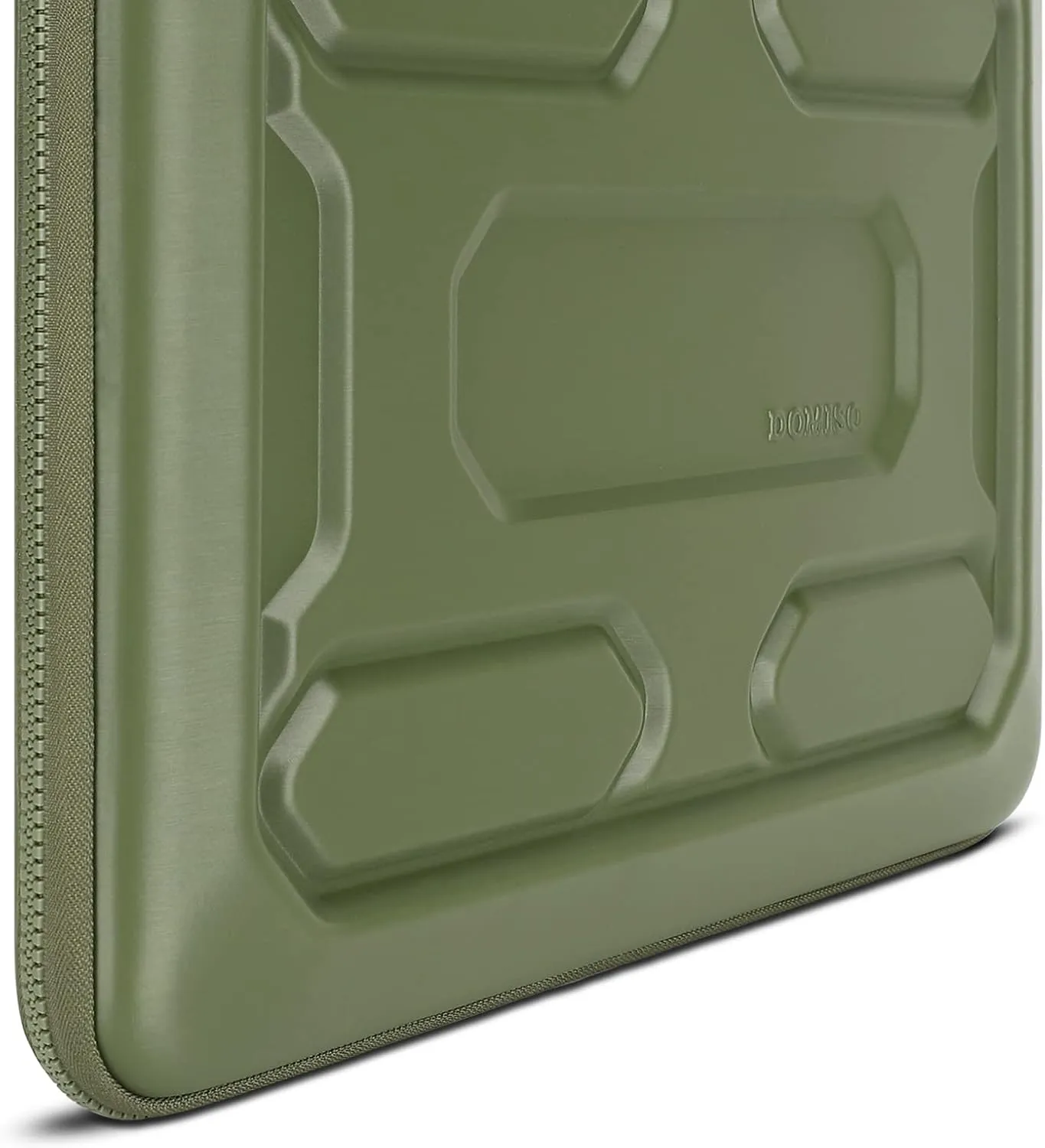 DOMISO 14 inch Laptop Sleeve with Accessory Bag Computer Bag Waterproof EVA Protective Carrying Case for 14" ThinkPad E480/Yoga 920/13.5" Microsoft Surface Book/HP Pavilion 14 Stream 14, Green