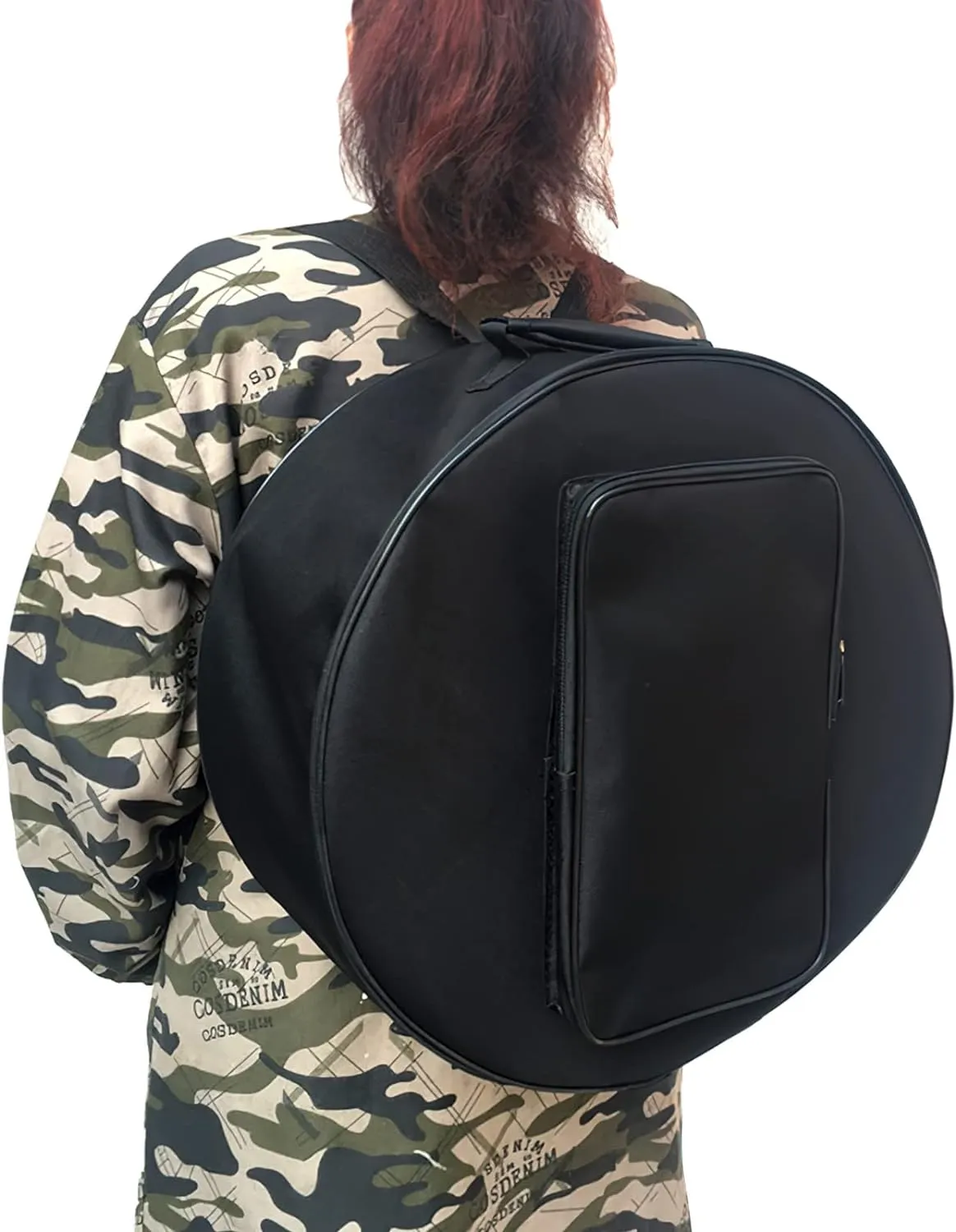 Drum Bag 14 inch Padded Waterproof Padded Drum Case Cymbal Gig Bag Thick Padded Cotton for Perfect Protection Carrying Backpack with Pocket Cymbal Bag