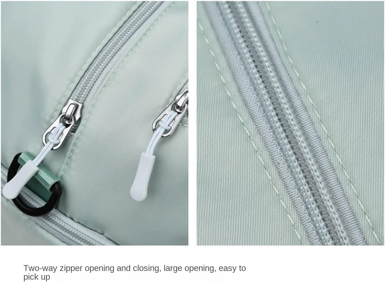 Duffle Bag, Gym Bag for Women, Separate Shoes Compartment Yoga Bag, Wet and Dry Separation Beach Bag (Small, Mint Green)