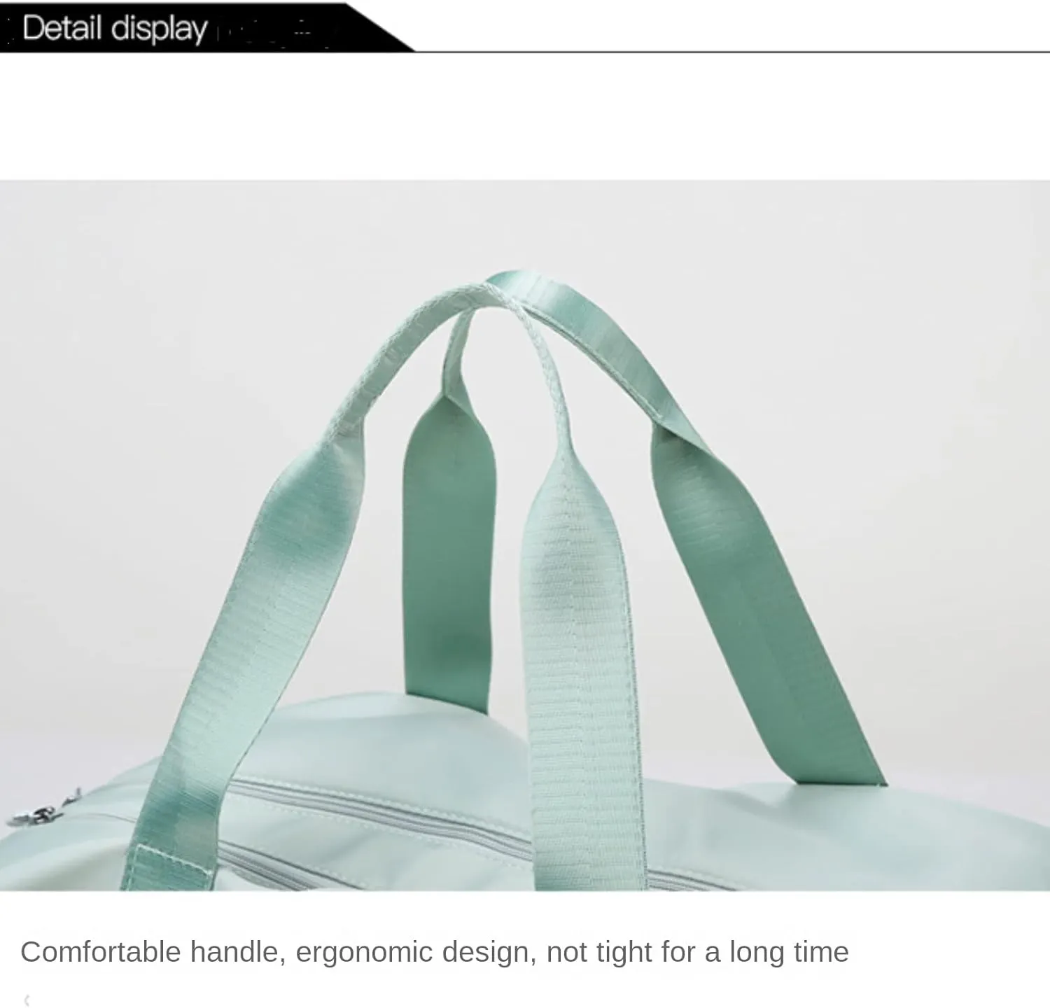 Duffle Bag, Gym Bag for Women, Separate Shoes Compartment Yoga Bag, Wet and Dry Separation Beach Bag (Small, Mint Green)