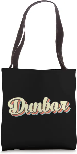 Dunbar TShirt Retro Art Baseball Font Vintage Tote Bag