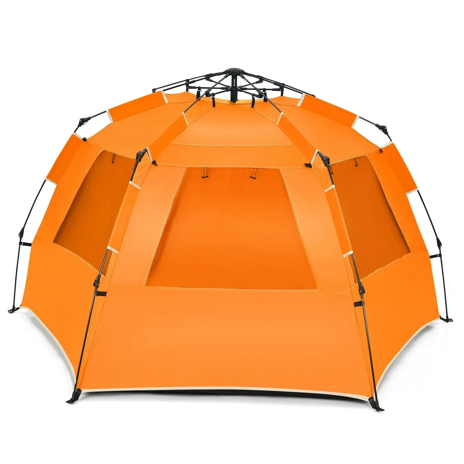 Easy Pop Up Beach Tent UPF 50  Portable Sun Shelter for 3-4 Person-Orange