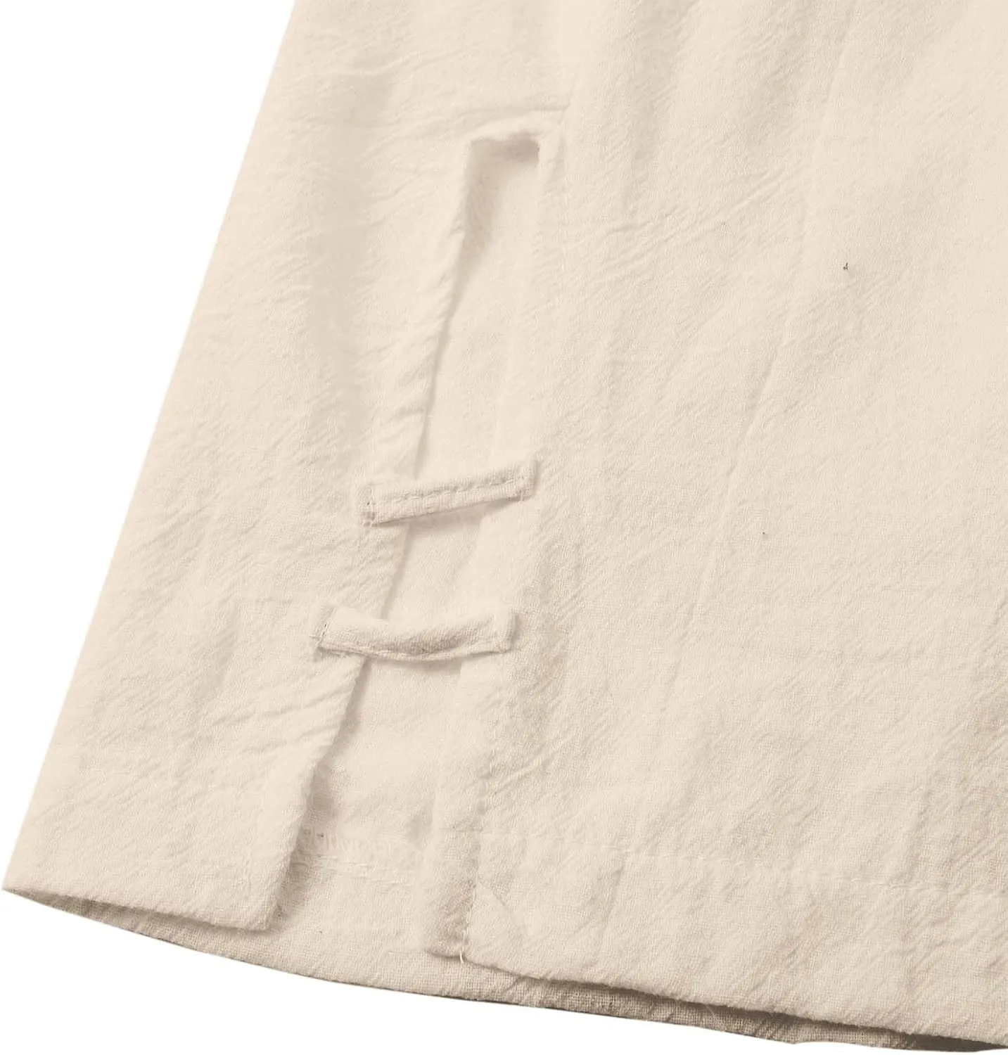 Eco-Friendly Linen Pants Women Elastic Waist Straight Leg Lightweight Beach Yoga Trousers with Slits