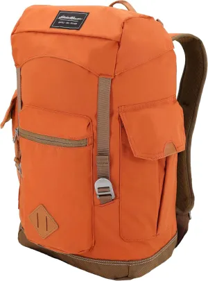 Eddie Bauer Bygone Backpack with Exterior Pockets and Laptop Compatible Sleeve, Terracotta, 25L
