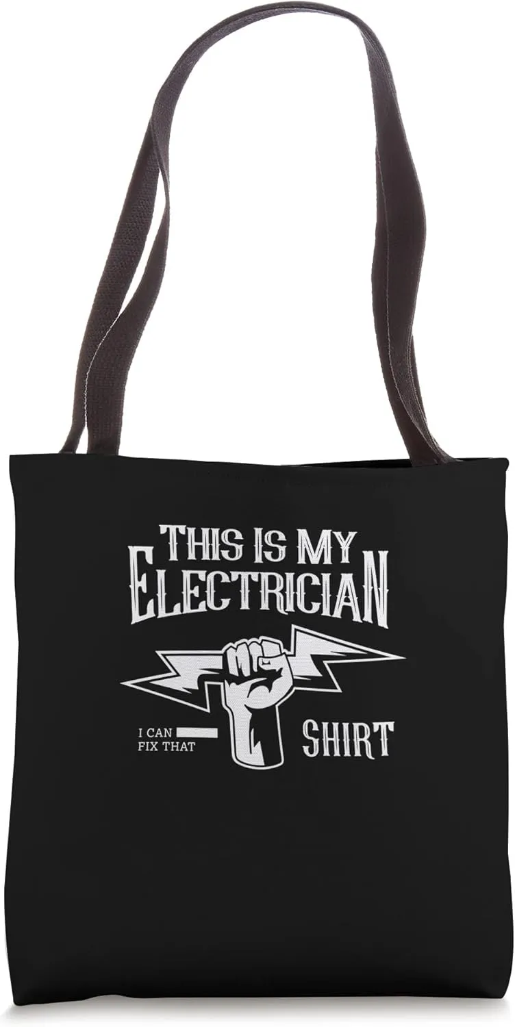 Electrician Funny Saying Electro Craftsman Tote Bag