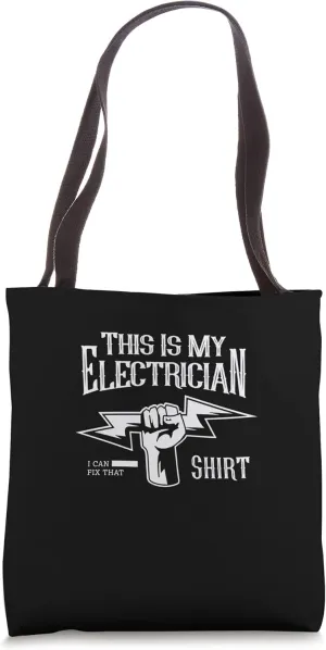 Electrician Funny Saying Electro Craftsman Tote Bag