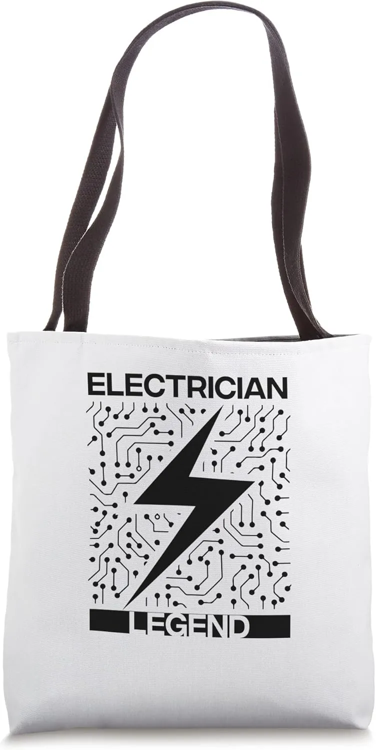Electrician Legend Electro Worker Voltage Tote Bag