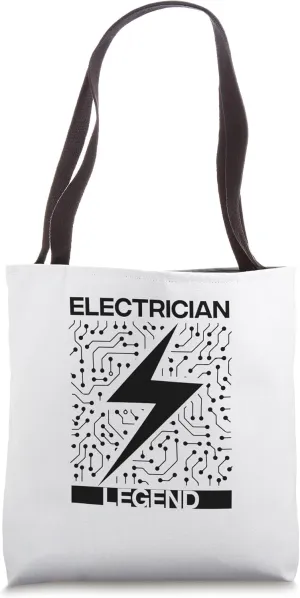 Electrician Legend Electro Worker Voltage Tote Bag
