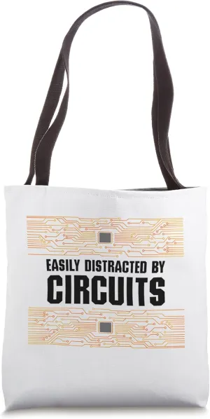 Electrician Voltage Electro Worker Circuits Tote Bag