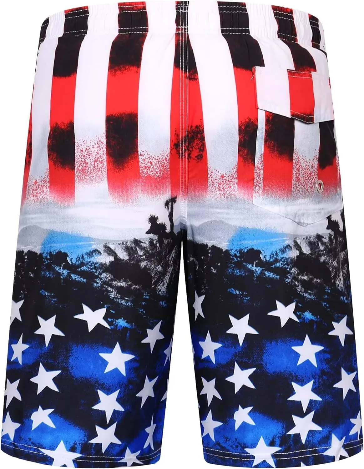 ELETOP Men's Swim Trunks Quick Dry Bathing Suit Swimming Board Shorts Mesh Lining Beach Swimwear