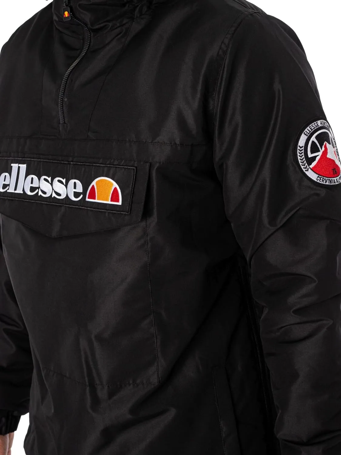 Ellesse Men's Monterini Pullover Jacket, Black