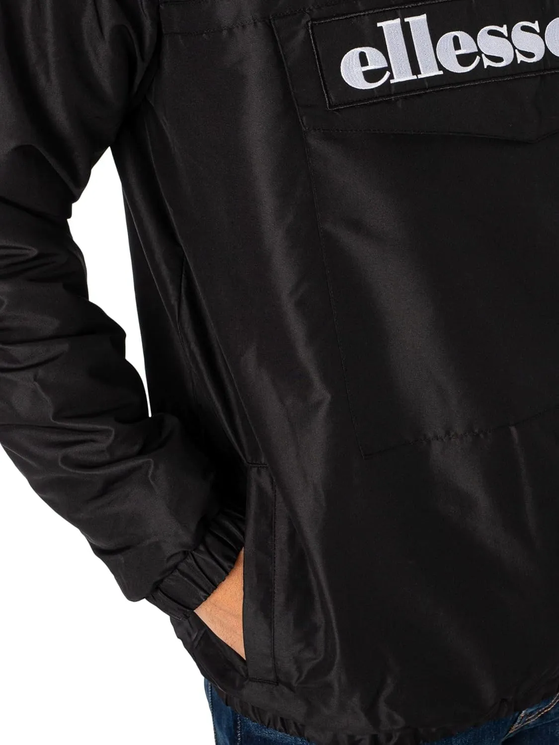 Ellesse Men's Monterini Pullover Jacket, Black