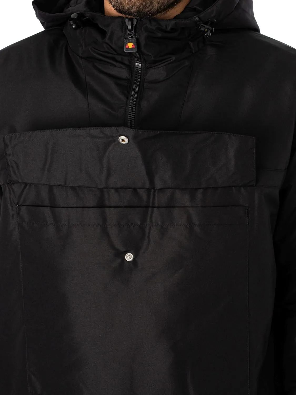Ellesse Men's Monterini Pullover Jacket, Black