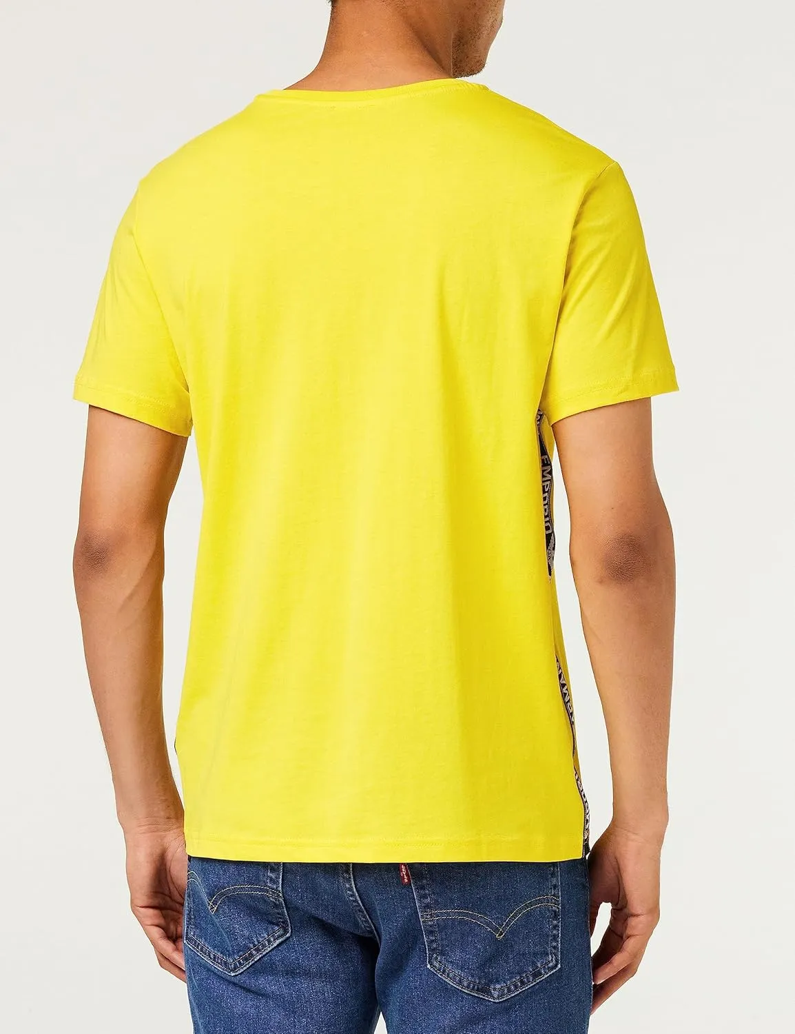 Emporio Armani Men's Denim Taping Crew Neck T-Shirt