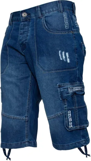 Enzo Jeans Men's Classic Relaxed Fit Cargo Short