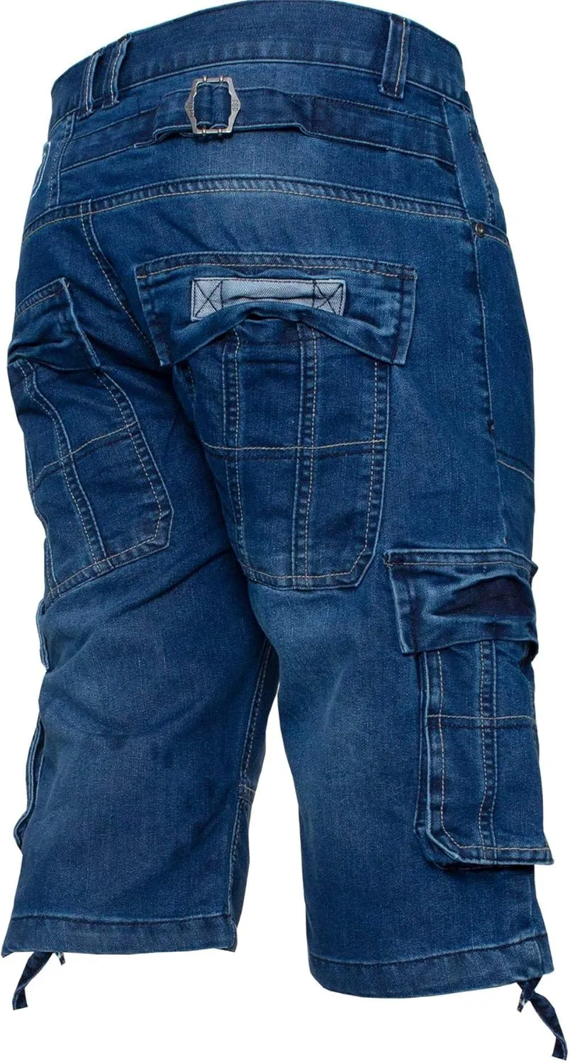 Enzo Jeans Men's Classic Relaxed Fit Cargo Short