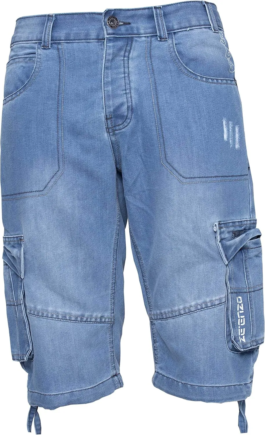 Enzo Jeans Men's Classic Relaxed Fit Cargo Short