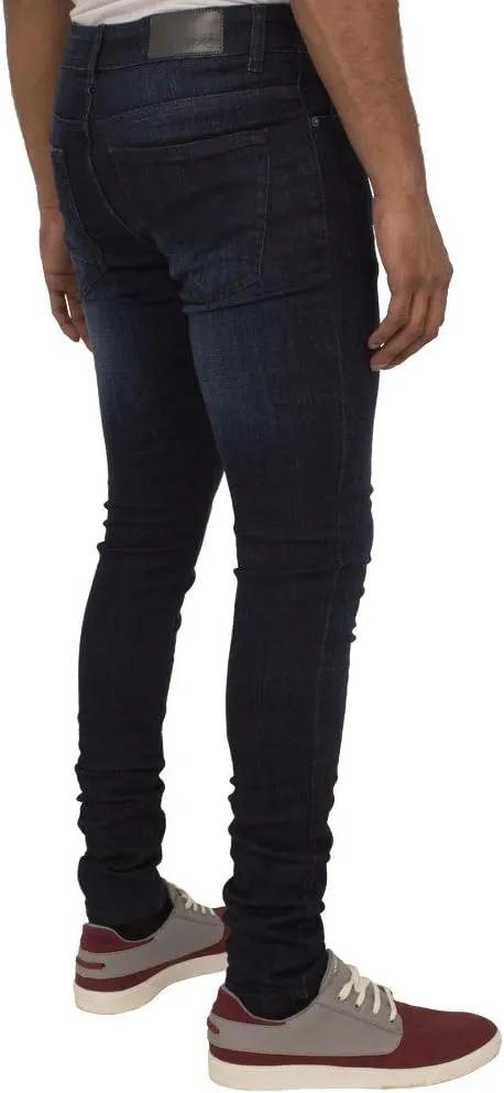 ENZO Mens Super Skinny Slim Fit Stretch Denim Retro Jeans Pants