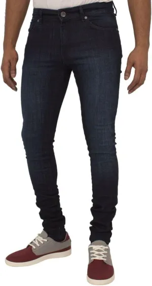 ENZO Mens Super Skinny Slim Fit Stretch Denim Retro Jeans Pants