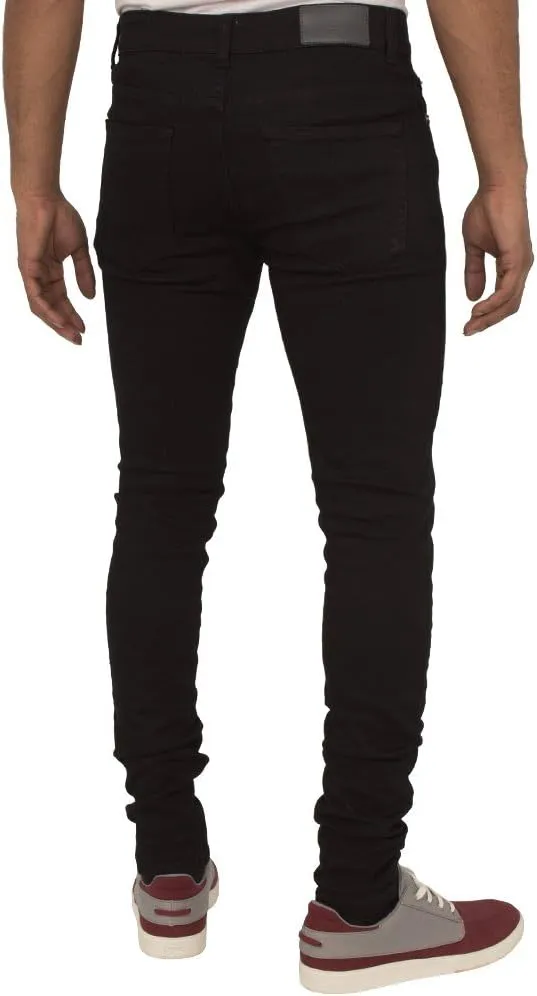 ENZO Mens Super Skinny Slim Fit Stretch Denim Retro Jeans Pants