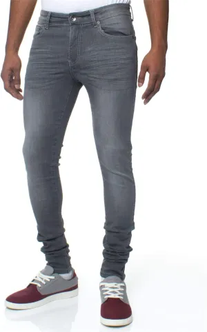 ENZO Mens Super Skinny Slim Fit Stretch Denim Retro Jeans Pants