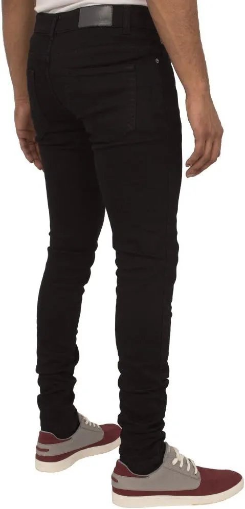 ENZO Mens Super Skinny Slim Fit Stretch Denim Retro Jeans Pants