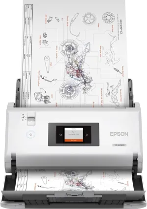 Epson Ds-30000 Large-Format Document Scanner, Scans Up to 12" X 220", 1200 Dpi Optical Res, 120-Sheet Duplex Auto Document Feeder