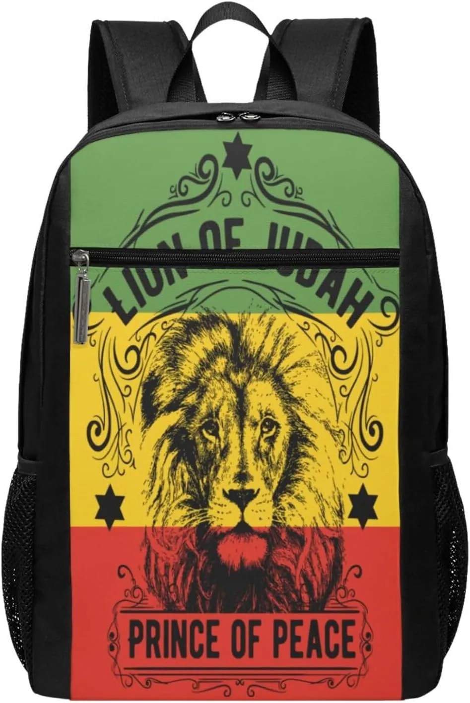 Ethiopia Flag Ethiopia Lion Casual Backpacks Sports Backpack Large Capacity Travel Rucksack Laptop Daypack with Multi-Pockets Adjustable Strap Work Bag for Hiking