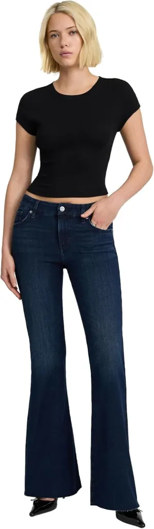 EXPRESS Womens Flex X MID Rise 70S Flare Jeans