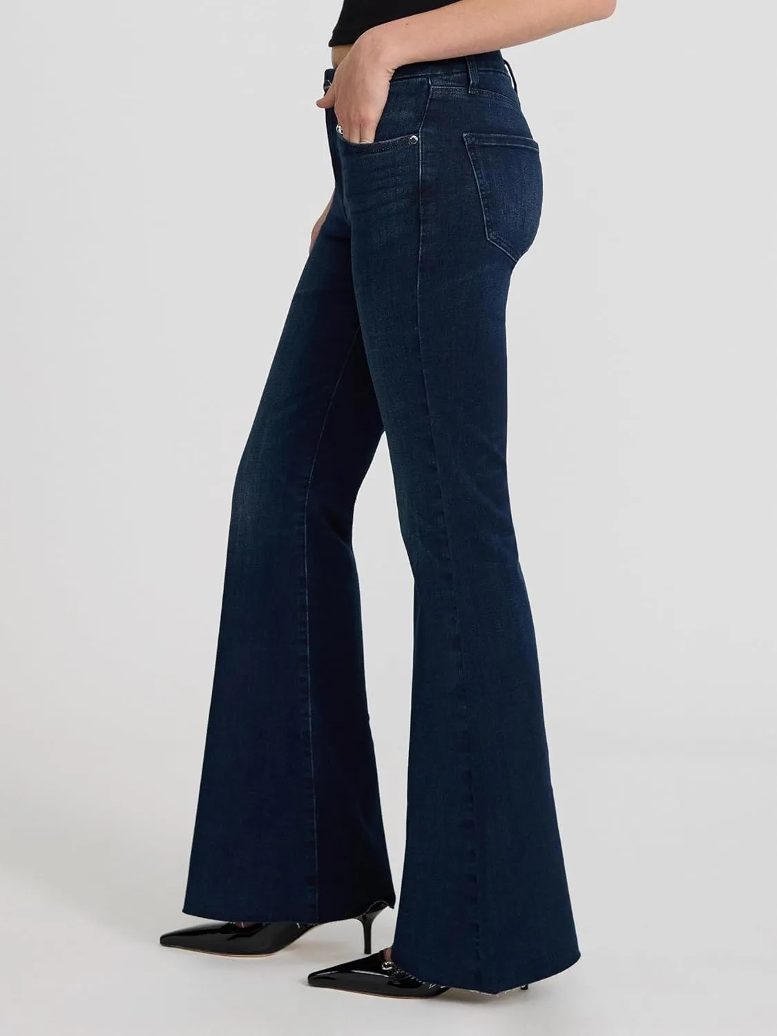 EXPRESS Womens Flex X MID Rise 70S Flare Jeans