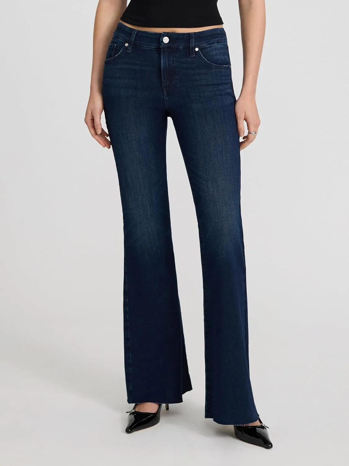 EXPRESS Womens Flex X MID Rise 70S Flare Jeans