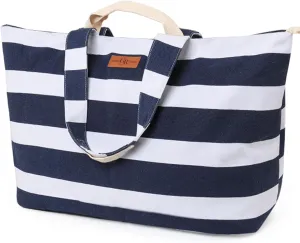 Extra Large Beach Bag for Women - Waterproof Sandproof Over-Size Carry On Beach Tote with 5 Pockets Gifts for Women