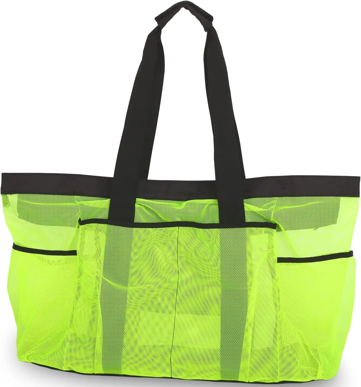 Extra Large Beach Bag Mesh Tote with Zipper and Pockets Ideal for Your Family Cruise/Beach Vacation Essentials