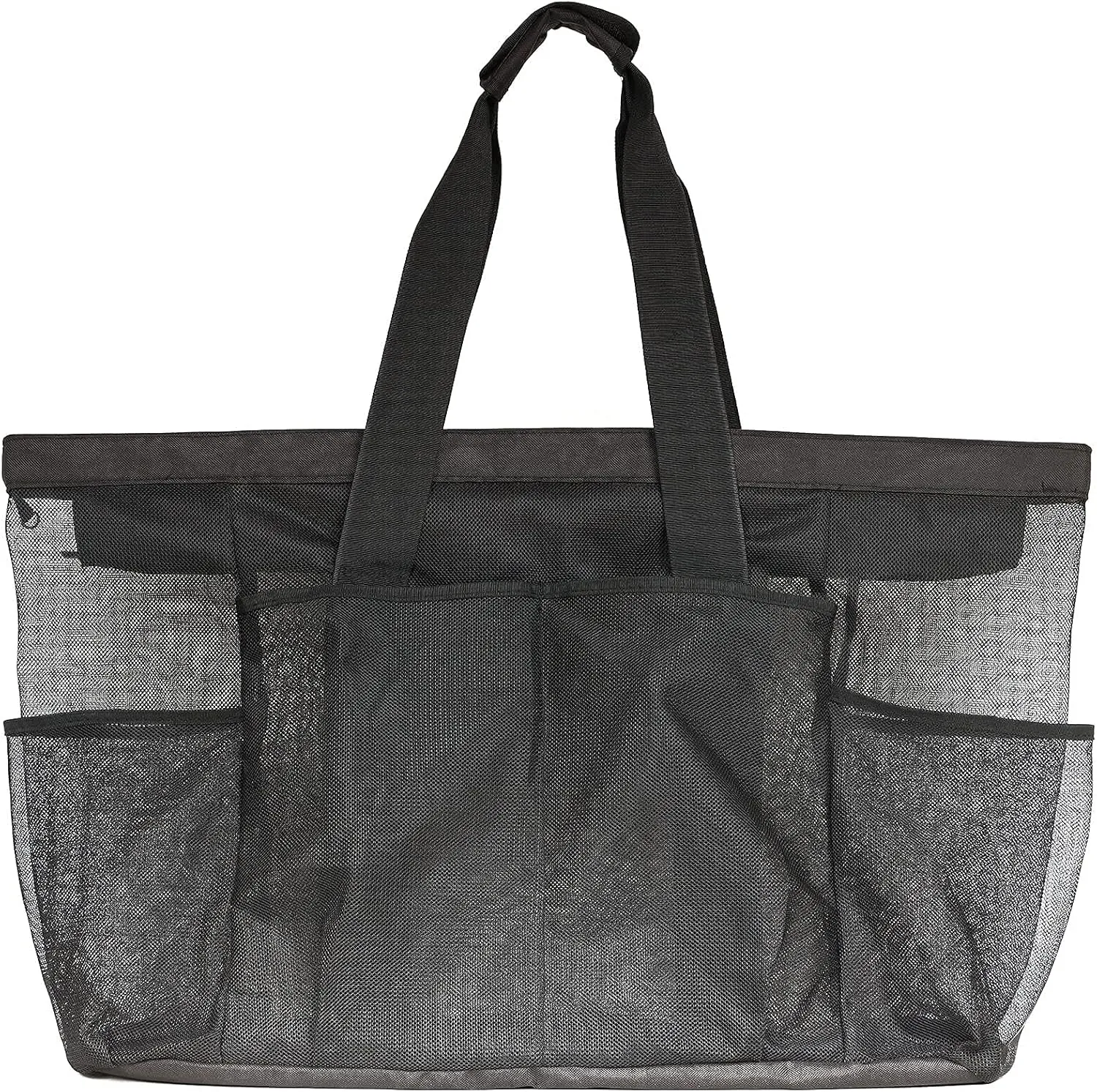 Extra Large Beach Bag Mesh Tote with Zipper and Pockets Ideal for Your Family Cruise/Beach Vacation Essentials