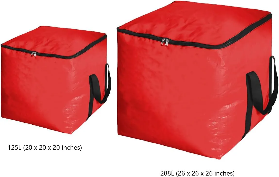 Extra Large Heavy Duty Storage Bag (Red, 125L)