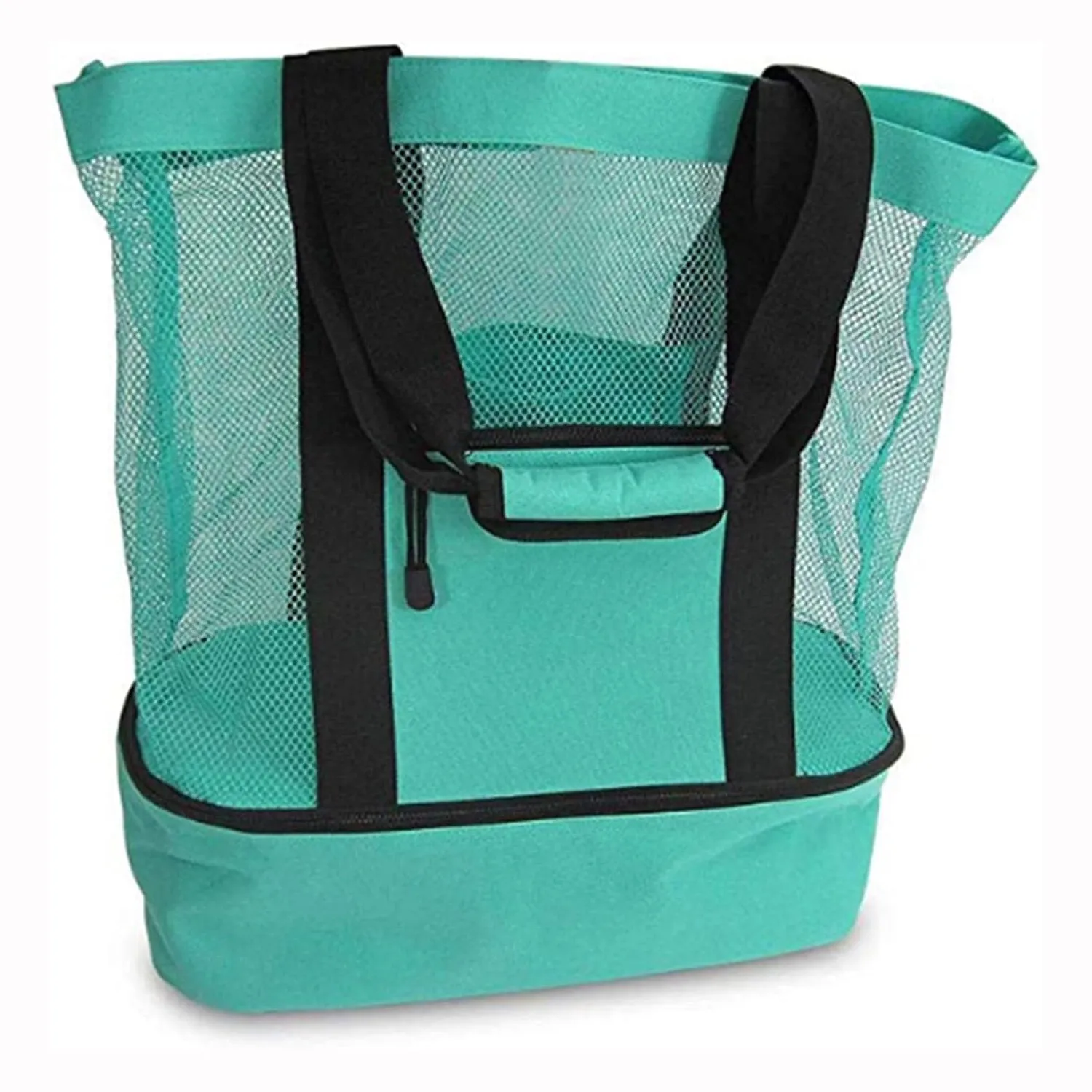 Extra Large Mesh Beach Bag with Cooler Compartment