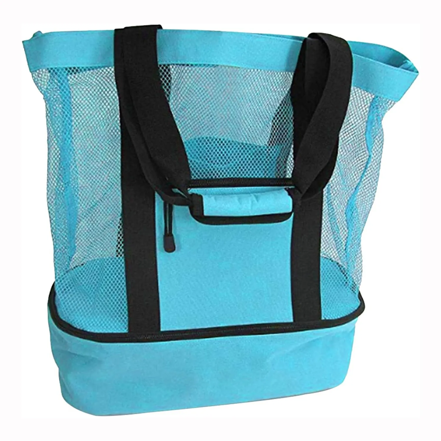 Extra Large Mesh Beach Bag with Cooler Compartment
