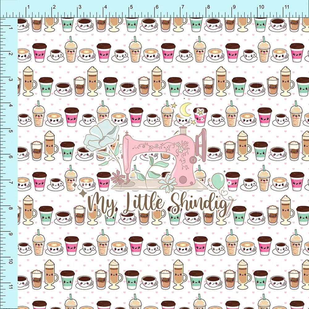 Fabric Club Month 08 - Love You More Then Coffee (preorder)