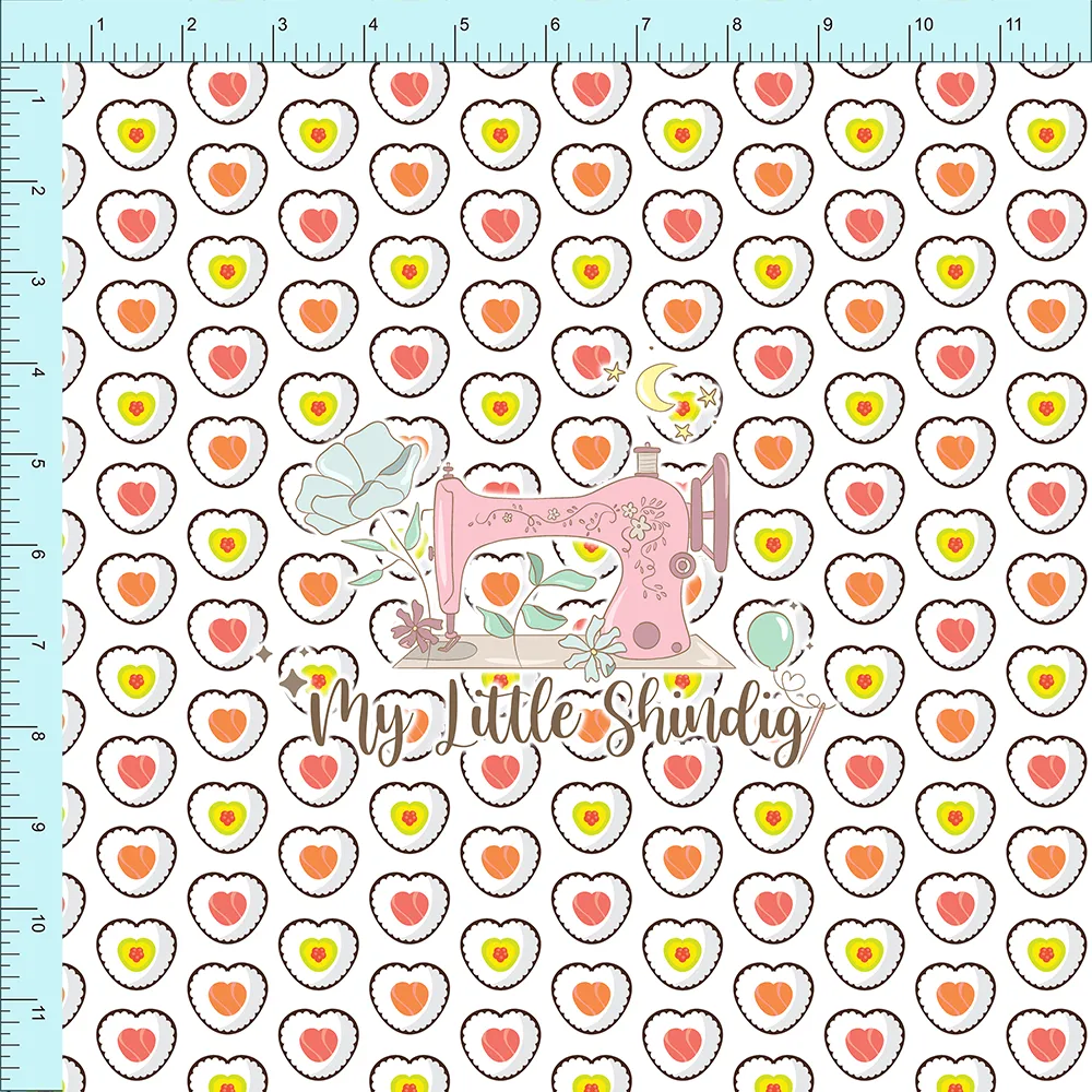 Fabric Club Month 08 - Sushi Heart Coord (preorder)
