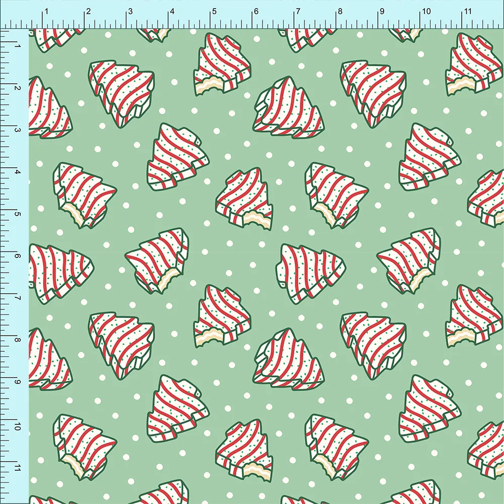 Fabric Club Month 19 - Tree Cakes Green (pre-order)