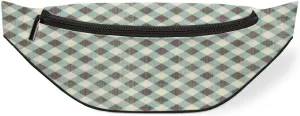 Fanny Pack for Women Men Plaid Waist Pack Crossbody Bag with Adjustable Straps for Hiking Running Walking Travel Cycling