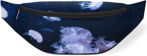 Fanny Pack for Women Men Waist Pack Jelly Fish Floating Crossbody Bag with Adjustable Straps for Hiking Running Walking Travel Cycling